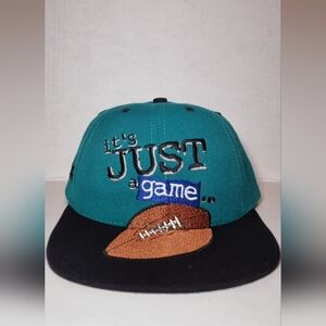 Nwot Vintage 90s Its Just A Game Football Hat Cap Snapback NFL Made In USA 🔥